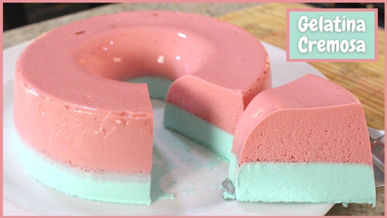 GELATINA COM CREME DE LEITE - Apenas 2 Ingredientes (Simples, Rápido e Prático)