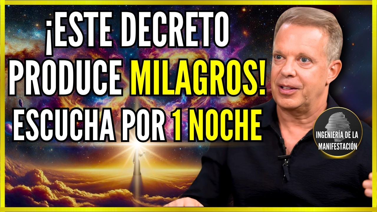 🛑¡DI ESTE DECRETO POR 1 SOLA NOCHE Y QUÉDATE EN SILENCIO! (Los Milagros Sucederán) Dr. Joe Dispenza