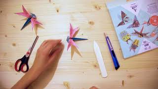 Papíry na origami 10x10cm 15x15cm a 20x20cm (60ks) hmyz