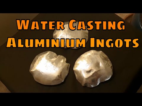 Water Casting Aluminium Ingots - Molten Aluminium into Boiling Water