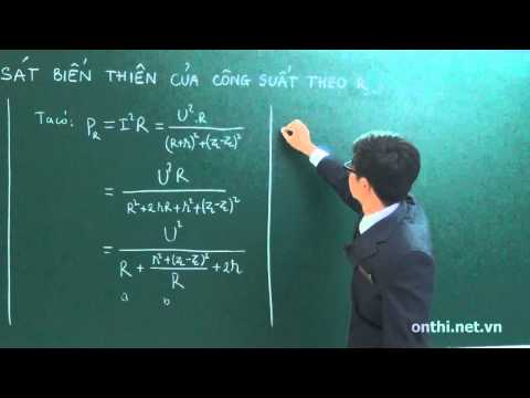 Chương 3-Bài 8-Khảo sát sự biến thiên của công suất theo R