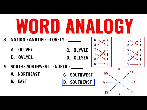 10-item Verbal Analogy Sample Questions | Single Word and Paired-Word Approach | Prof Level