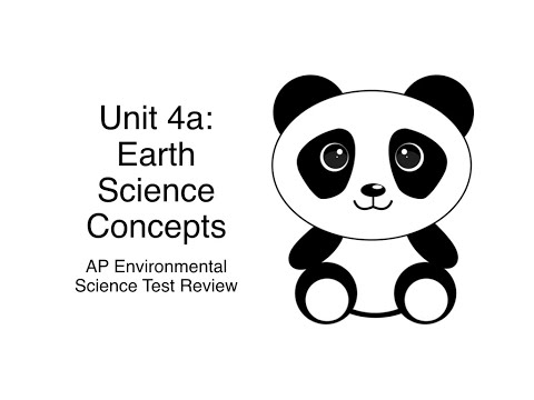 Unit 4a APES Earth Science Concepts Review- AP Environmental Science