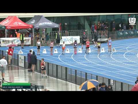 Girls Under 10 100m H3 - 2020 State Combined Events Championships // LAVicTV