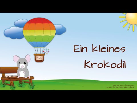Nr. 131: Ein kleines Krokodil (Mini, die Blockflötenmaus)