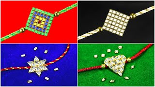 4 Best DIY Rakhi Under Rs.50 | Easy Rakhi Making Ideas | How to Make Rakhi for Raksha Bandhan