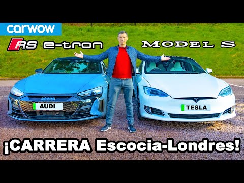 Audi RS e-tron GT vs Tesla Model S: ¡CARRERA de 919km de Escocia a Londres y RESEÑA!