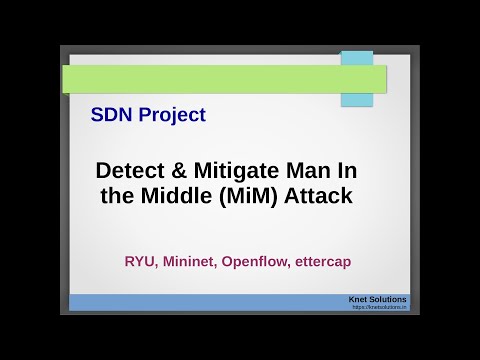 3. SDN Security - Man In the Middle Attack (MiM) Detection & Mitigation