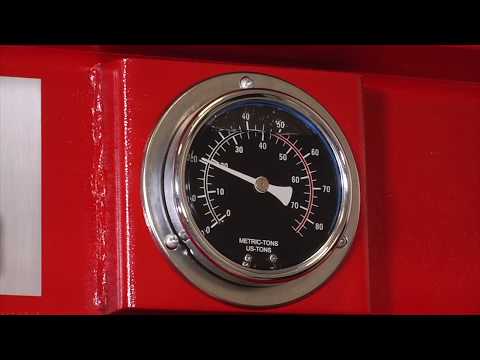 Strongway Pneumatic Shop Press with Gauge and Winch - 40-Ton Capacity