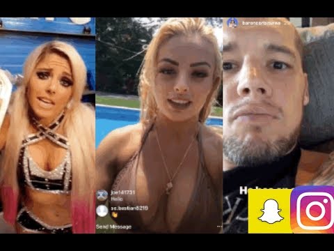 WWE Snapchat/Instagram ft. Alexa Bliss, Mandy Rose, Becky Lynch, Baron Corbin, Sheamus, n MORE