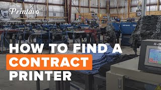 How to Find a Contract Screen Printer