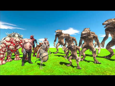 [ WereWolf Challenge ] Infernals VS Fantasy - Animal Revolt Battle Simulator