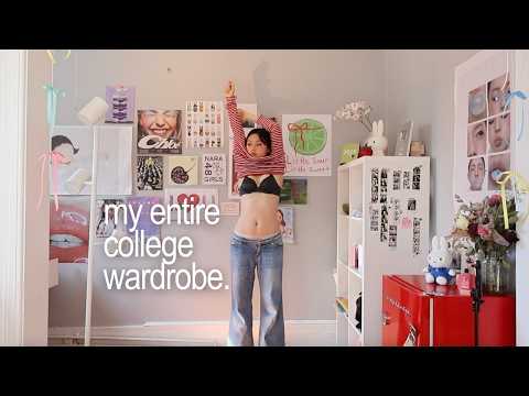 trying on every outfit i've worn in college because i'm procrastinating studying