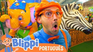 Blippi Explora um Parquinho de Animais! 🐘🦓 Vídeos Educativos para Crianças