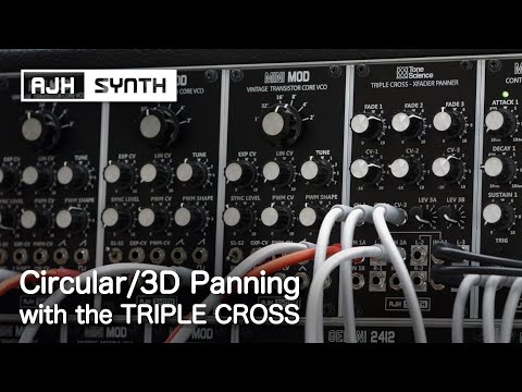 TRIPLE CROSS: How to create Circular/3D Panning effect with this Eurorack Stereo Cross-fader module