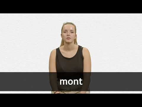How to pronounce MONT in French