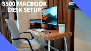 $500 Budget Macbook pro desk setup | Dell 2720 DC | ikea LILLÅSEN | Ikea LÅNGFJÄLL