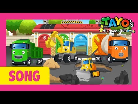 Tayo the strong heavy vehicles play song! l Tayo's Sing Along Show ...