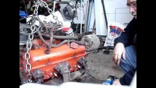 hacking rusted manifold bolts on 350 chevy engine