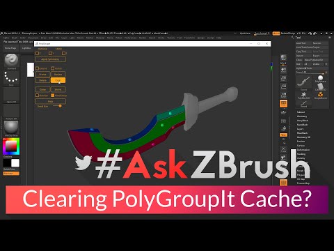 #AskZBrush - "How can I clear the PolyGroupIt Cache?"
