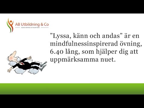 Avslappningsövning - Lyssna, känn och andas / Eva Johansson