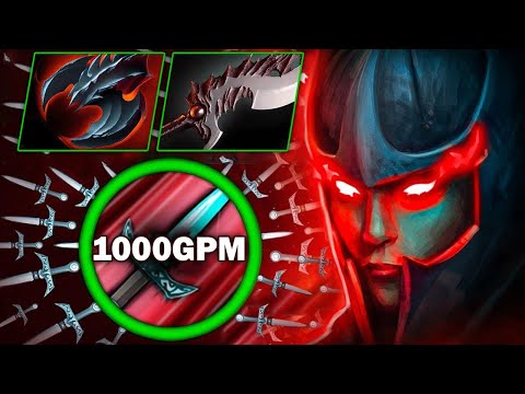 1000GPM Phantom Assassin🔥42 Kills Farming Hero in Enemy Base🔥🔥