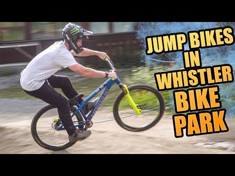 RIDING DIRT JUMP BIKES IN WHISTLER BIKE PARK!