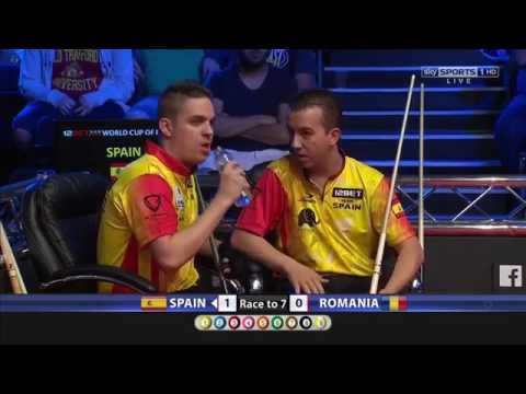Spain vs Romania, World Cup Of Pool 2017 R1
