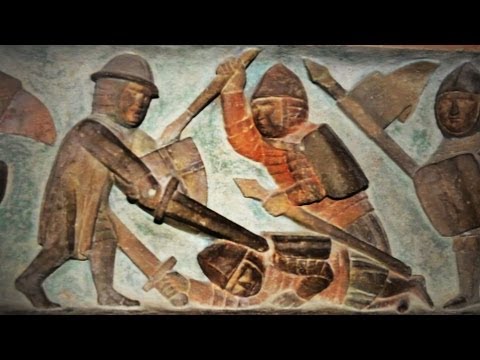 Medieval Sculptures of Lithuanians & Teutonic Order Knights & Ancient War Song (Vyriška Sutartinė)