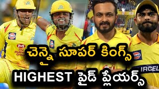 Top 10 Highest Paid Players In Chennai Super Kings | CSK IPL 2020 | Telugu Buzz