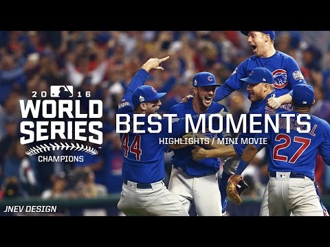 MLB Chicago Cubs 2016 World Series vs Indians Movie Best Moments Highlights - Playoffs