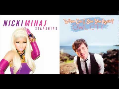 Nicki Minaj vs Owl City - When Can I See Your Starships? Mashup
