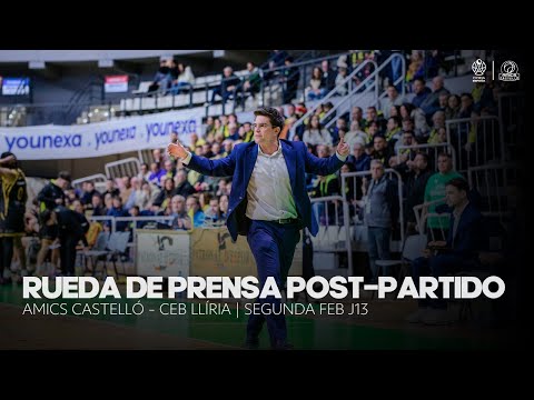 POST-MATCH PRESS CONFERENCE | AMICS CASTELLÓ - CEB LLÍRIA | SECOND FEB J13