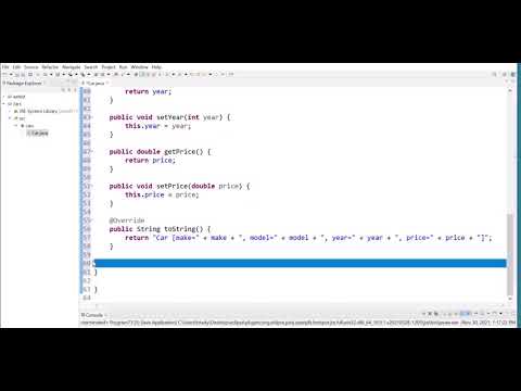 Make Java Data Class In Eclipse