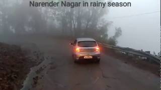 preview picture of video 'Narender Nagar/uttarakand Road trip most rainfall area/recent road condition from rishikesh to tehri'