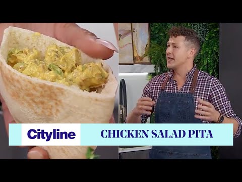 Curried chicken salad pita recipe