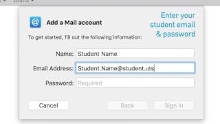 How to link UTS Webmail to Mail