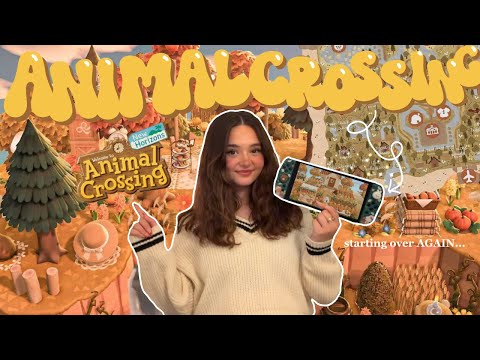 starting a NEW island in animal crossing new horizons (i lost my last one) 🍂✨☁️