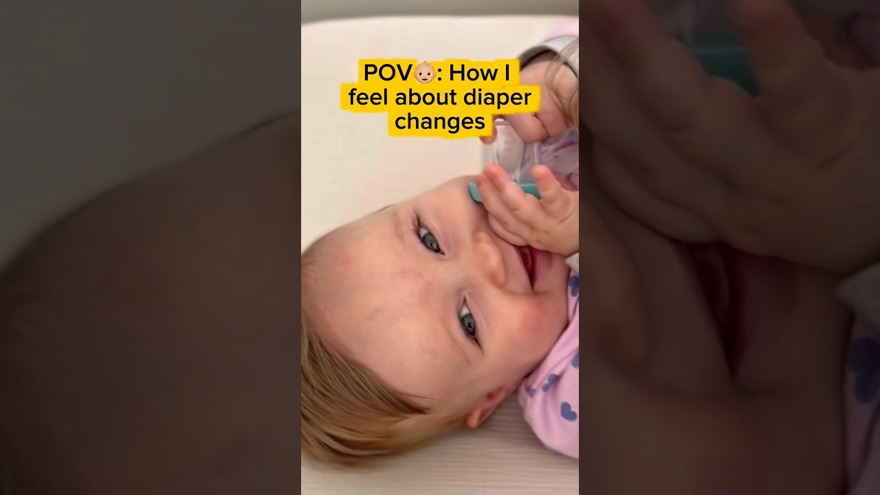 🧷Baby diaper change feels👶🏼
