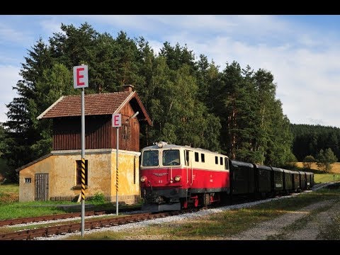 Waldviertelbahn NÖVOG V5 ehemalig ÖBB 2095.05 von Groß Gerungs nach Gmünd 11.8.2018