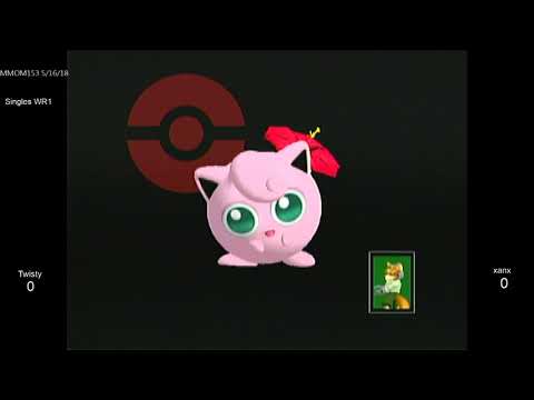 MMOM153 SSBM - Twisty (Jigglypuff) vs. xanx (Fox) - Melee WR1
