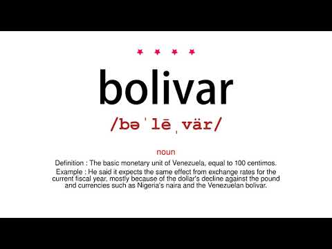 How to pronounce bolivar - Vocab Today