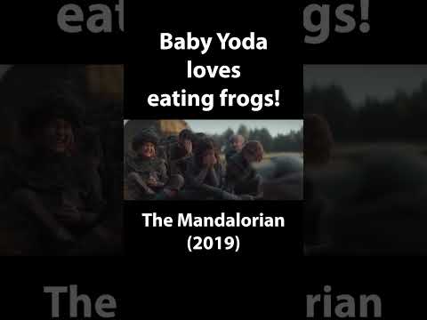 Baby Yoda Loves Eating Frogs - The Mandalorian 2019