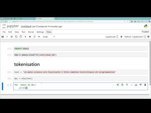 NLP:  SPACY -  TOKENISATION