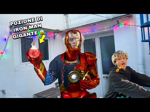 ANTO HAS TRANSFORMED INTO IRON MAN! NOW HE HAS SUPERPOWERS!! *we run away*