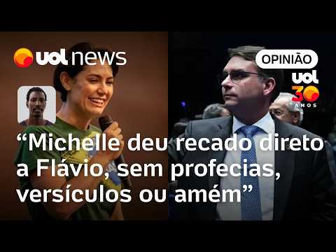 Michelle Bolsonaro deu mensagem direta a Flávio, sem profecias, versículos ou amém | Ronilso