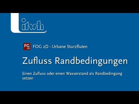 FOG 2D: Zufluss Randbedingungen
