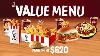 KFC | Value Menu 2025