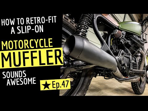 Custom Fit A ★ Muffler to a Motorcycle Exhaust - [SOUNDS AWESOME]