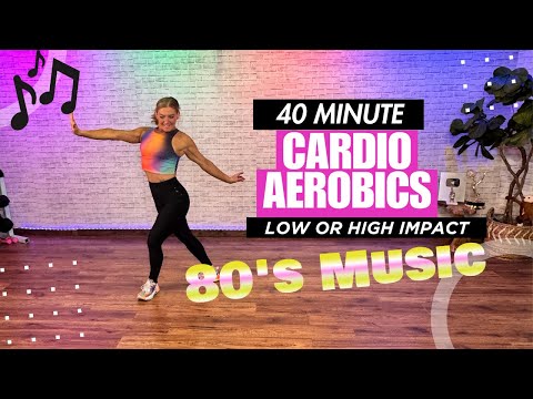 40 min CARDIO AEROBICS WORKOUT | To The Beat ♫ | All Standing | Low Impact | 80's MUSIC